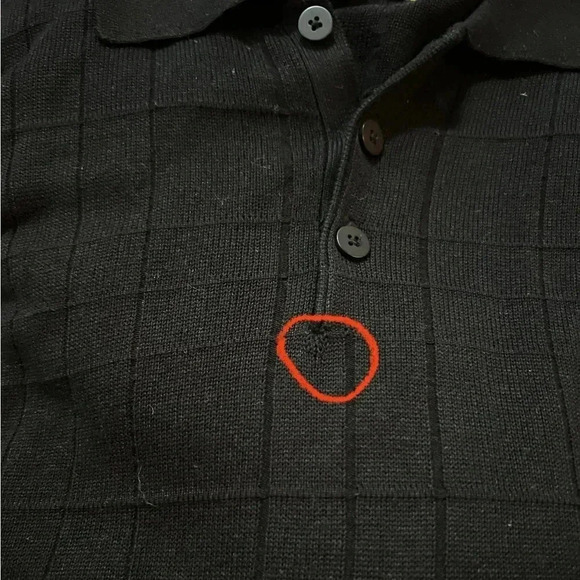 Pronto Uomo Men’s Silk and Cotton Blend Collared Polo Sweater Grid Knit Size XXL - Picture 5 of 8